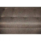 Banc de rangement capitonné kaki et marron selle