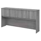Haut de bureau à 4 portes blanc, unité de rangement supérieure de 183 cm de large pour un seul utilisateur