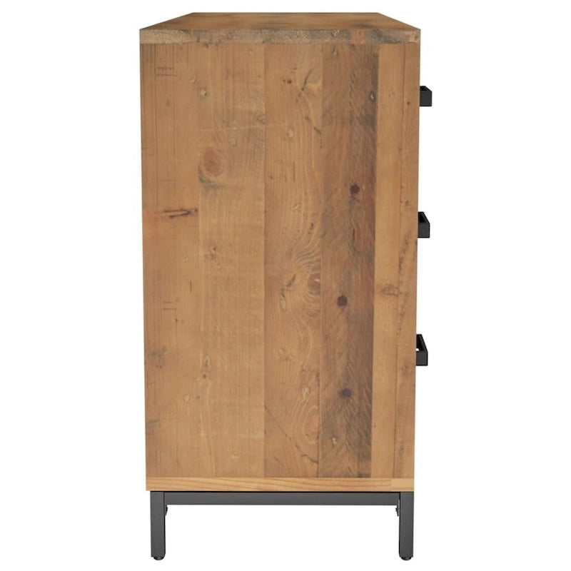 Bahut marron de style vintage avec 6 tiroirs – Meuble unique