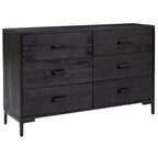 Bahut marron de style vintage avec 6 tiroirs – Meuble unique