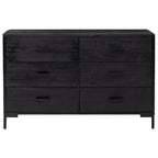 Bahut marron de style vintage avec 6 tiroirs – Meuble unique