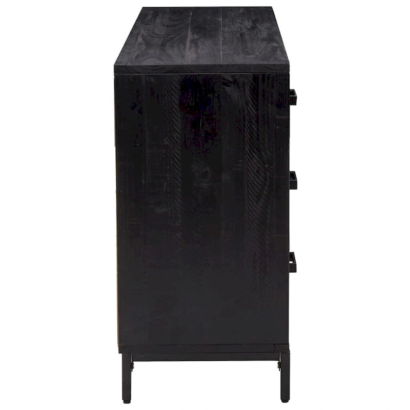 Bahut marron de style vintage avec 6 tiroirs – Meuble unique