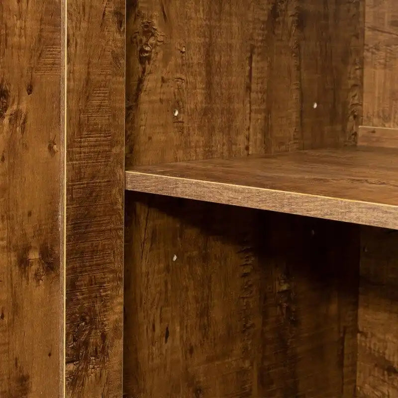 Buffet 3 portes 2 tiroirs en noyer/chêne, simple