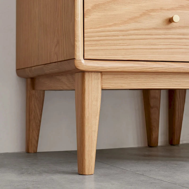Armoire d'angle autoportante marron avec porte vitrée vintage, 2 étagères et 1 tiroir, simple