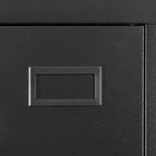 Armoire de rangement métallique blanche à 2 portes avec 4 étagères réglables, usage individuel