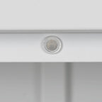 Armoire de rangement métallique blanche à 2 portes avec 4 étagères réglables, usage individuel