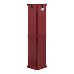 Vitrine d'angle en cerisier/chêne – Vitrine éclairée, accessible à 2 personnes