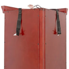 Vitrine d'angle en cerisier/chêne – Vitrine éclairée, accessible à 2 personnes