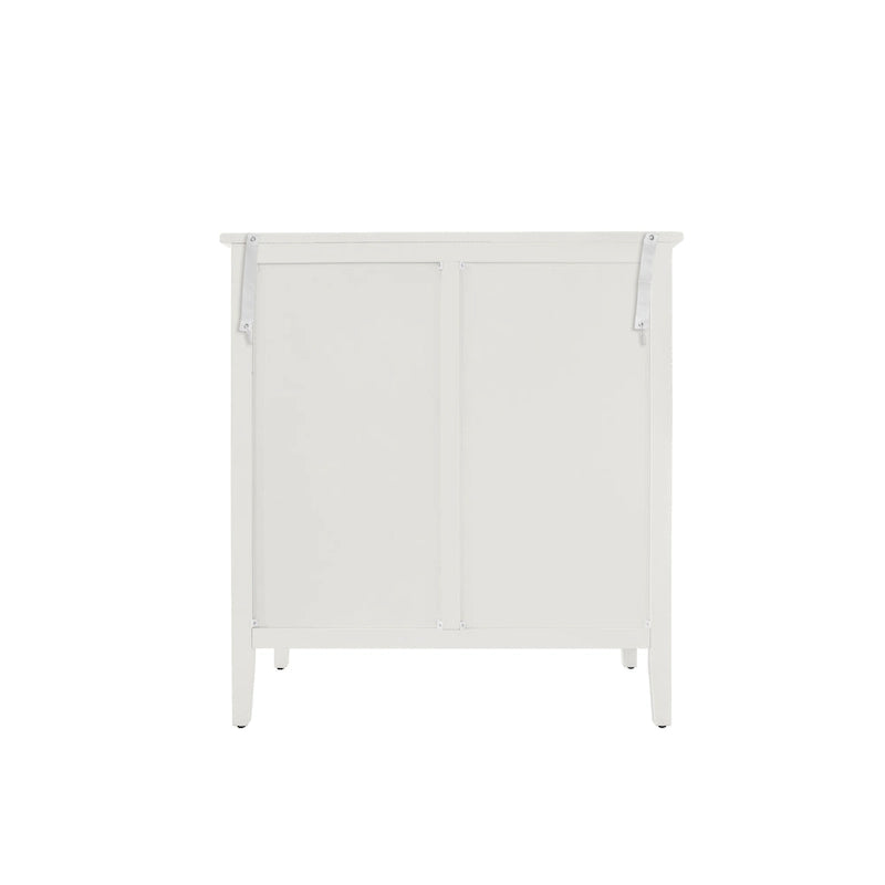Commode à 3 tiroirs noire / beige / vert clair avec panneau mandala ajouré