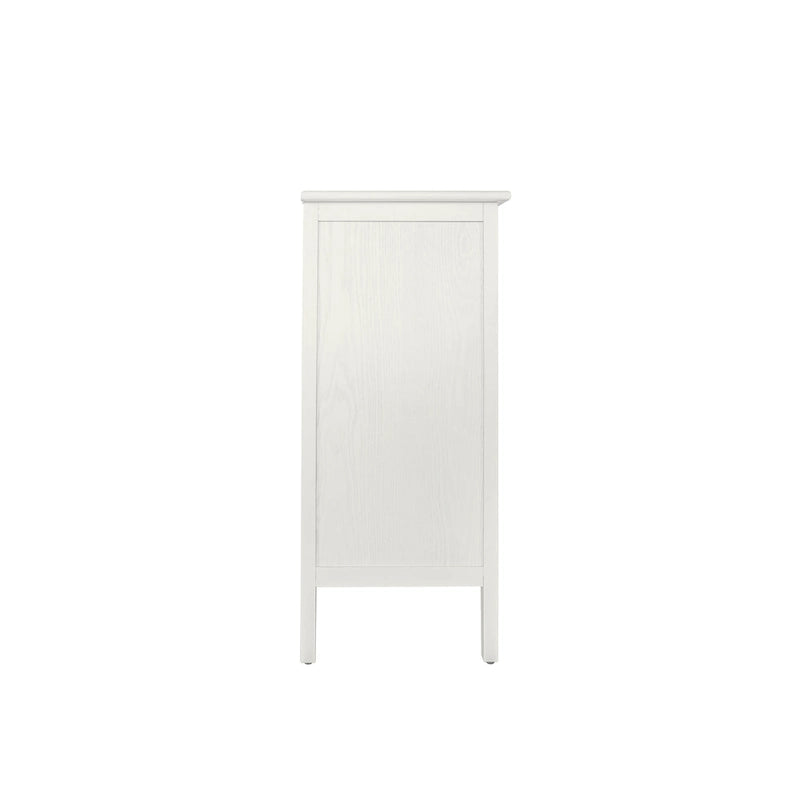 Commode à 3 tiroirs noire / beige / vert clair avec panneau mandala ajouré