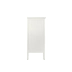 Commode à 3 tiroirs noire / beige / vert clair avec panneau mandala ajouré