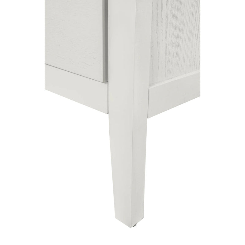 Commode à 3 tiroirs noire / beige / vert clair avec panneau mandala ajouré
