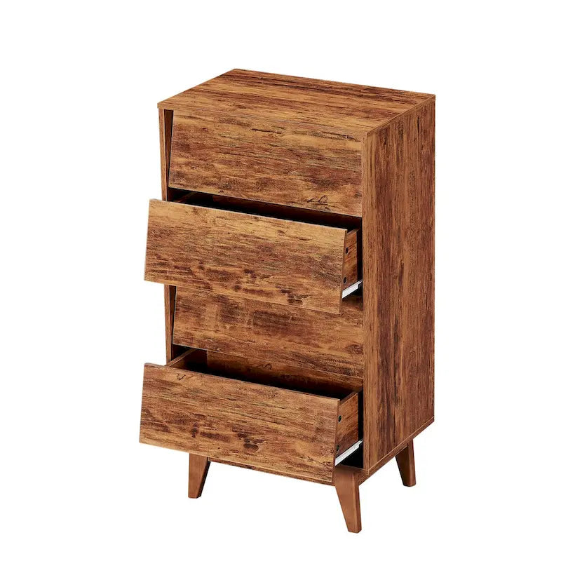 Commode marron/noire à 4 ou 6 tiroirs, style Mid-Century, pour chambre à coucher