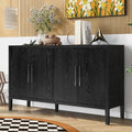 Buffet en bois avec 4 poignées métalliques, 3 couleurs