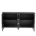 Buffet en bois avec 4 poignées métalliques, 3 couleurs