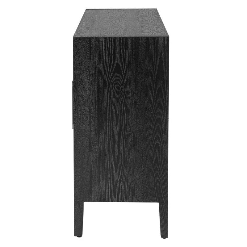 Buffet en bois avec 4 poignées métalliques, 3 couleurs