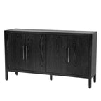 Buffet en bois avec 4 poignées métalliques, 3 couleurs