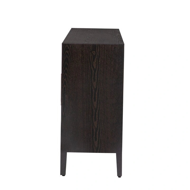 Buffet en bois avec 4 poignées métalliques, 3 couleurs