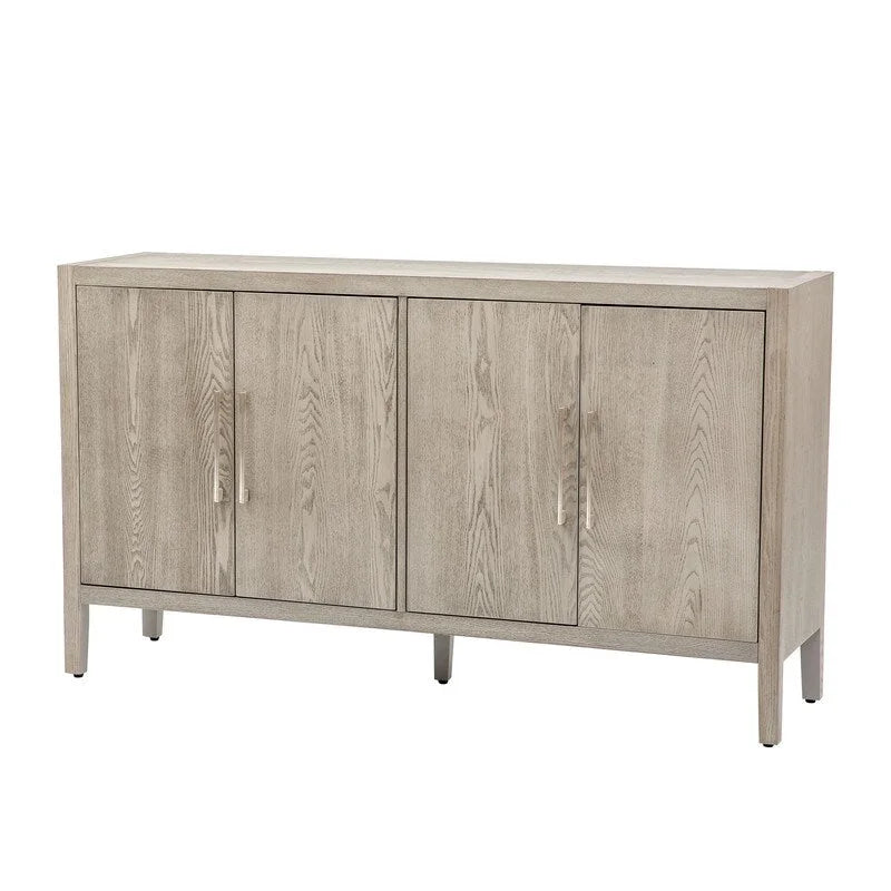 Buffet en bois avec 4 poignées métalliques, 3 couleurs
