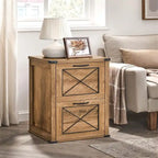 File Cabinet Filing Cabinet with 2 Drawers - 15.7D x 17.7W x 27H