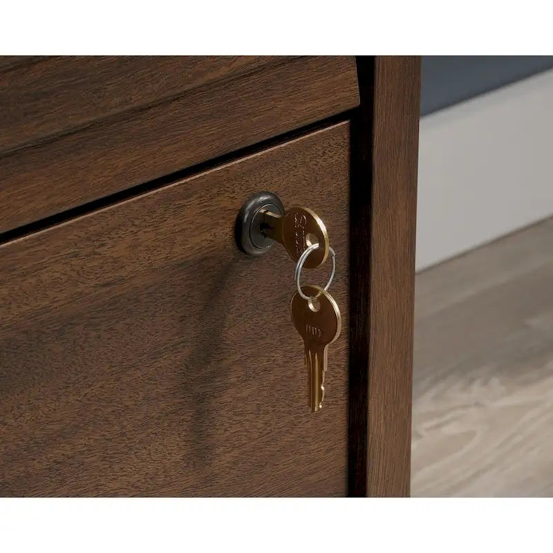 Classeur latéral 2 tiroirs Spiced Mahogany, 1 personne