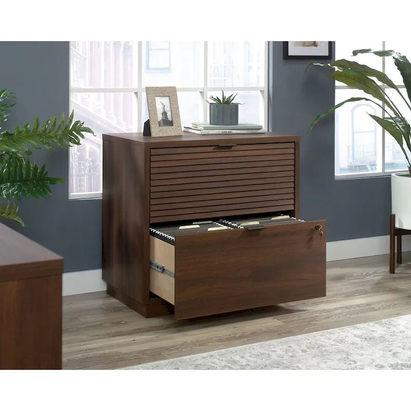 Classeur latéral 2 tiroirs Spiced Mahogany, 1 personne