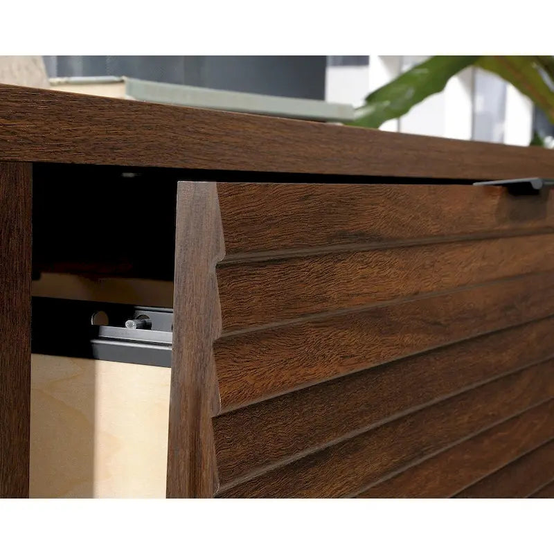 Classeur latéral 2 tiroirs Spiced Mahogany, 1 personne