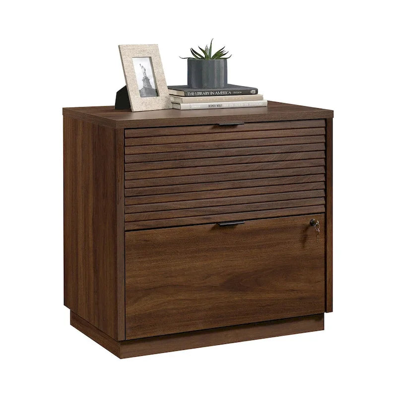 Classeur latéral 2 tiroirs Spiced Mahogany, 1 personne
