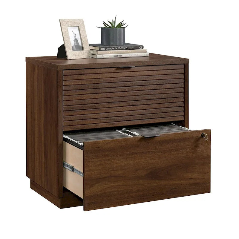 Classeur latéral 2 tiroirs Spiced Mahogany, 1 personne